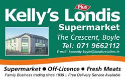 Kellys Londis Supermarket, Boyle opening hours