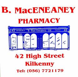 B. MacEneaney Pharmacy, Kilkenny opening hours