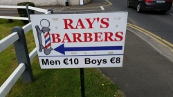 Rays barbers in Ferns (Camolin) - Opening Hours
