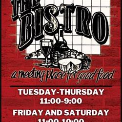 The Bistro, Johnstown opening hours