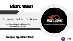 Micks Motors, Castlebar opening hours